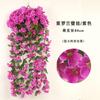 Hortensia Flor Decorativa de Seda Artificial Violeta Simulada para Pared de Boda, Decoración de Ventana y Balcón, Flor Falsa de 18 Cabezas