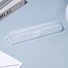 Estojo Transparente para Estudante Plástico Fosco Caixa de Armazenamento Grande Média Pequena Camada Dupla Multiuso Estojo de Papelaria DIY Estojo de Armazenamento
