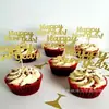 Toppers para Pastel de Feliz Año Nuevo, Inserts para Pastel de Mesa de Postres, Decoraciones para Pastel de Repostería, Banderines para Pastel de Año Nuevo