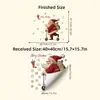 Hs4383Q Papai Noel Criativo Patinando Natal Autocolante de Parede Decorativo de Natal