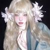 Atmosfera Fresca Sentimento Desejo Puro Presilha de Cabelo Lírio Flor de Simulação Franja Lateral Novo Estilo Chinês Antigo Acessórios de Cabelo Hanfu
