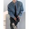 Jaqueta Jeans Cl Stereoean Masculina Design de Outono Jaqueta Americana Bonita Caimento Exportação Ombreira Moderna