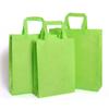 Bolsa de tela no tejida en blanco, bolsa de mano tipo tote, bolsa de regalo con película de termosellado, bolso de mano para llevar, bolsa de compras promocional, logo impreso