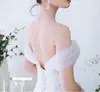 Acessórios de vestido de casamento: Mangas de Veludo Off-the-Shoulder, Acessórios para Vestidos de Noiva Sem Alças, Mangas Decorativas Versáteis e Alças de Ombro Que Afinam a Figura e Cobrem o Corpo