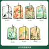 Lanternas Estilo Chinês, Lanternas Estilo Antigo, Lanternas Quadradas Criativas Estilo Palácio, Panela Quente Imitação Pele de Ovelha, Lustres à Prova d'Água para Corredor de Catering