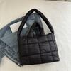 Bolso de Gran Capacidad Estilo Coreano Otoño e Invierno para Mujer 2024 Nuevo Estudiante Portátil de Plumas Trabajo Viajero Bolso Tote Combinable