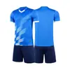 Conjunto de Uniforme de Fútbol de Manga Corta, Diseño Liso, Adecuado para Niños y Estudiantes, Uniforme de Entrenamiento, Uniforme de Competición para Equipo, Jersey Transpirable, Personalizable