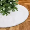 Colección de Faldas para Árbol de Navidad, Estilo de Pelo Largo con Lentejuelas Bordadas, Falda para Árbol de Navidad de Piel Sintética de Conejo Blanca Pura y Multicolor con Copos de Nieve