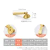 Novo Pingente Estilo Chinês Retrô Maçaneta de Gaveta de Latão Sólido, Puxador de Anel Dourado Antigo de Furo Único para Armário e Porta de Guarda-Roupa