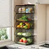 Prateleira de Armazenamento para Mesa, Aparador para Sala de Estar, Organizador em Camadas para Lanches e Copos de Água, Cesta de Armazenamento para Frutas e Vegetais de Cozinha