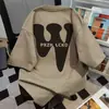Camiseta de Manga Corta con Estampado de Letras de Marca de Moda Verano 2026 Nuevo Casual Holgado Estilo Universitario Top