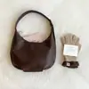 2026 Nuevo Bolso de Mano Transfronterizo Estilo Ins de Cuero Suave en Forma de Media Luna, Bolso de Axila para Mujer de Gran Capacidad, Nicho de Gama Alta Vintage