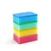 Estropajo doble cara engrosado, esponja absorbente para uso en cocina, cepillo para lavar platos, limpieza de ollas, bloque de esponja de limpieza de alta densidad colorido, en stock