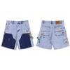 Al por mayor transfronterizo Galería Dept nuevos pantalones vaqueros microcosidos de empalme pintados a mano con costuras de tinta lavada, combinables para hombre