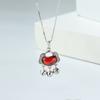 Collar con candado de larga duración en plata esterlina s925 para mujer, estilo retro tailandés, con cascabel de Ruyi, estilo étnico literario, venta al por mayor