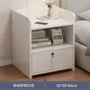 Mesita de Noche Pequeña para Dormitorio del Hogar 2026 Venta Caliente Almacenamiento Gabinete Pequeño Mesita de Noche para Habitación de Alquiler Estante de Almacenamiento Simple