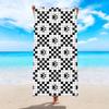 Toalla de playa absorbente de secado rápido, impresa, de microfibra, de terciopelo de doble cara, para natación, protector solar, chal, venta al por mayor