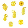 Acessórios de Frutas Douradas de Areia Vietnamitas Colar com Pingente de Amendoim Morango Maçã Material Tecido à Mão DIY Acessórios de Joias