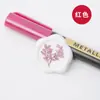 Plumones de Pintura Especializados para Sellos de Cera, Plumones de Pintura Metálica de Colores, Set de 20 Colores, Marcadores para Colorear, Plumones con Plantilla para Dibujar