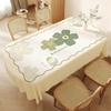 Toalha de mesa oval floral sem lavagem à prova d'água e à prova de óleo Ins Style Toalha de mesa de jantar leve de luxo de alto nível 2025 Toalha de mesa de novo estilo