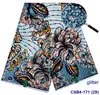 Algodón Africano Ankara Imitación Estampado de Cera Moda Brillo + Cristal Juego de Cera