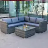 Sofá de Ratán para Exteriores, Impermeable, Protección Solar, Ocio, Silla Doble de Ratán de Hierro Forjado, Juego de Muebles para Exteriores, Balcón, Aire Libre