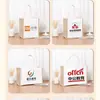 Bolsa de Mensageiro Ecológica Atacado Bolsa de Linho Bolsa de Lona Impermeável Revestida Bolsa de Lona Artesanal DIY Borboleta Morcego Impressa com Logo