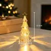 Árbol de Navidad Brillante Luz de Noche Navideña Adorno de Atmósfera para Fiesta Navideña Regalo de Navidad para Niños Adorno de Escritorio