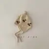Chapéu de Proteção para Ouvido de Bebê Estilo Outono e Inverno Contraste Lua Cereja Cadarço Chapéu Quente Chapéu de Tricô para Bebê