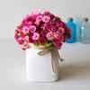 Fabricantes Venta al por Mayor 21 Rosas Diamante 7 Ramas Rosas Pequeñas de Primavera Capullo de Rosa Flores Artificiales Flores Artificiales de Plástico