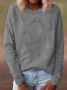 Suéter de moda de talla grande transfronterizo de otoño e invierno de Amazon 2024, suéter de mujer con forro polar, top grueso y suelto, venta al por mayor para mujer