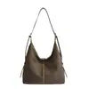 Bolsa de Ombro Única Grande Capacidade Retro Fosca Transfronteiriça Moda Simples Versátil Tendência Bolsa Transversal Estilosa Camurça Bolsa para o Dia a Dia