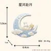 Imán para refrigerador 3D de la Fiesta de Medio Otoño con Chang'e sosteniendo la luna, decoración casera cultural y creativa, recuerdo de viaje, imán decorativo de resina, regalo