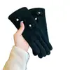 Xiaoxiangfeng Guantes de Invierno Cálidos de Imitación Cachemir con Lazo para Mujer Nuevos Guantes de Lana Táctiles al Dedo Venta al por Mayor