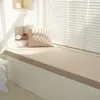 Almofada para Bay Window, Almofada para Peitoril de Janela, Universal para Todas as Estações, Almofada de Assento de Esponja Removível e Lavável, Tapete Tatami Tendência de Algodão e Linho, Personalizável e Respirável