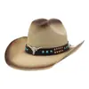 Popular Visera de Verano para Hombre de Amazon Estilo Étnico Cabeza de Toro Protección Solar Sombrero de Pescador Sombrero de Paja Vaquero