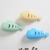 Juguete Popular para Mascotas Comida con Hierba Gatuna Fuga de Silicona Alimentador Exterior para Gatos Educativo de Silicona Comida Lenta Descompresión