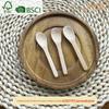 Colheres Pequenas de Bambu em Estoque, Colheres de Arroz para Bebê, Colheres para Iogurte e Sorvete, Mini Colheres de Bambu, Podem Ser Gravadas com Logo