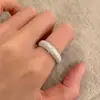 Anillo Esmerilado Cepillado Estilo Medieval para Mujer, Lujo Ligero, Exquisito, Suave, Elegante, Anillo Abierto, Ajustable, Elegante Anillo para Dedo Índice