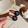 Clip de pelo para niños con forma de gota de agua, botón, lazo, flocado, accesorios para el cabello para niños, pasador de pelo para bebé simple y moderno, tocado que no daña el cabello