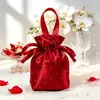 Bolsas de dulces para bodas, bolsitas pequeñas de satén, cajas de dulces, bolsas de embalaje, bolsas de regalo, brillantes y elegantes