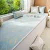 Alfombrilla para Ventana Abuhardillada Estilo Pastoral 2026 Nuevo Modelo de Verano Cojín Recto de Seda Helada de una Pieza Cubierta para Alfombrilla de Dormitorio Balcón