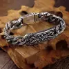 Nova Pulseira Estilo Vintage para Homens com Padrões Auspiciosos, Pulseira Vintage Retrô para Casais, Design de Fivela de Anel Unissex