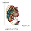 Broche Vintage Francês Elegante Estilo Corte Esmalte Pérola Vintage Retro Pin Noite Anti-Exposição Presente