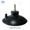 Gancho Ventosa de Sucção Preto 8,4cm Haste Rosqueada M6 Almofada para Perna de Mesa de Móveis Sem Prego Armazenamento Moderno Minimalista