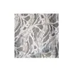 Textura de onda Jinmian hueco transparente amigable con la piel textura de encaje tela blanca suave falda ropa diseñador de telas