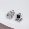 [Hebilla de Nariz de Cerdo en Forma de 8 Gatito] Colgante Colgante Aleación DIY Hecho a Mano Collar Pulsera Joyería para el Cabello Accesorios