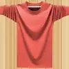 Comercio Exterior 2026 Primavera y Otoño Sudadera Básica Casual para Hombre Camiseta Deportiva de Color Sólido Top Holgado de Talla Grande de Manga Larga para Hombre