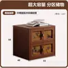 Módulo de Gabinete de Madera Maciza Antiguo con Aroma a Nube de Gasa Combinación de Gabinetes Sala de Estar Retro Gabinete Carmen Nuevo Estilo Chino Gabinete de TV Mesita de Noche