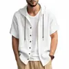 Camisetas Deportivas Lisas para Hombre Transfronterizas, Camisas con Capucha de Color Múltiple a la Moda, Versátiles para Exteriores, Holgadas con Cordón, Al por Mayor en Stock